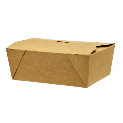 Kraft Lunch box powlekany PE 18x13x7 1600 ML 50 sztuk