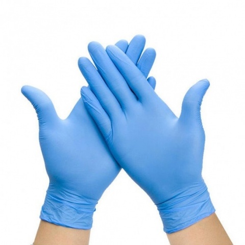 Rękawice nitrylowe niebieskie rozmiar XL 100 sztuk