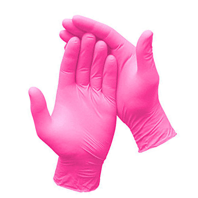 Rękawice nitrylowe różowe rozmiar S 100 sztuk