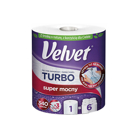 Ręcznik kuchenny VELVET TURBO 3 warstwowy 100% celuloza