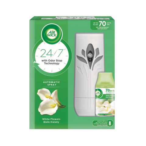 AIR WICK AUTOMAT URZĄDZENIE 250ml  BIAŁE KWIATY