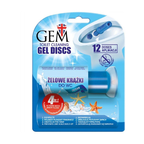 GEM ŻELOWY KRĄŻEK DO WC 75ML OCEAN