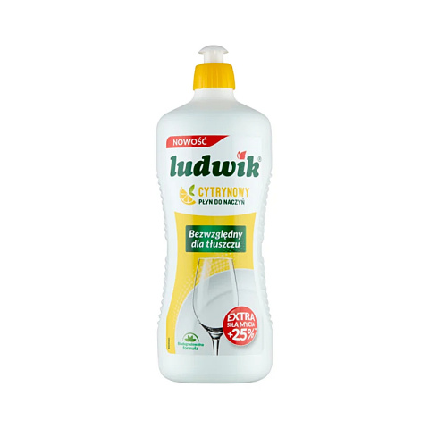 LUDWIK PŁYN DO NACZYŃ 900ML CYTRYNA