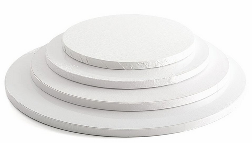 Okrągły biały podkład pod tort 250mm 12mm