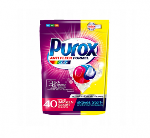 KAPSUŁKI PUROX DO PRANIA A40 KOLOR