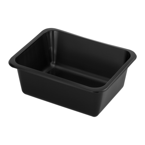 Pojemnik do zgrzewu czarny 227/178/50 1-DZIELNY 3447 GRUBY