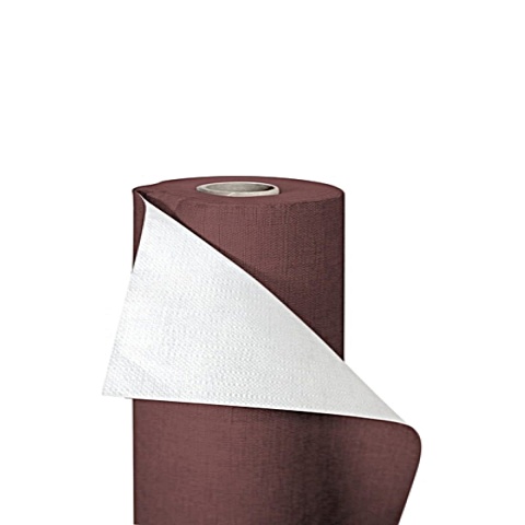 Obrus z wiskozy jak tkanina 20M 1,18M BRĄZOWY