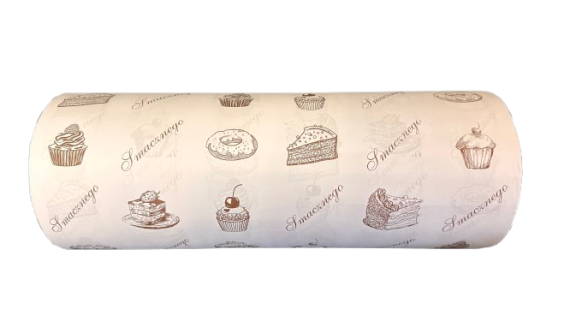 PAPIER NA ROLI BIAŁY 50CM 10KG NADRUK SMACZNEGO