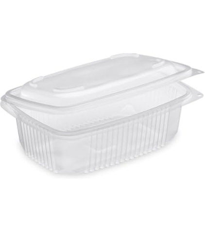 Pojemnik OVAL PP 250ml wielorazowy Z WIECZKIEM 135/103/38 STA250TP