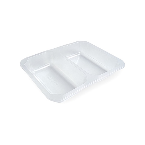 TIGRO POJEMNIK 227/178/50 TRANSPARENTNY 2KOMORY T152CL