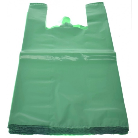 Reklamówka LDPE 43/100 100 sztuk 35 mikronów zielona