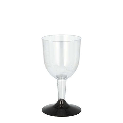 KIELISZEK DO WINA CZARNA STOPKA PS 100ml A20