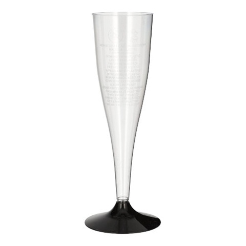 KIELISZEK DO SZAMPANA CZARNA STOPKA 100ml A20